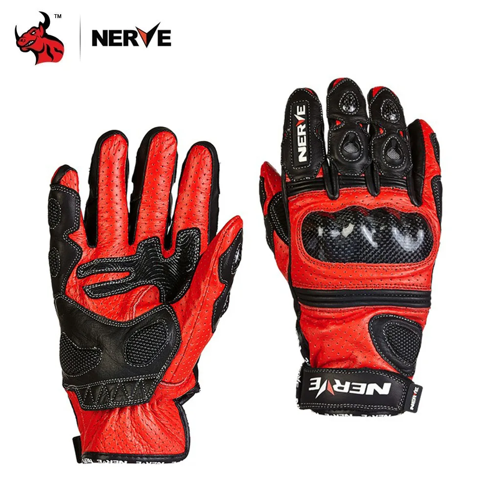 NERVE Anti-drop Breathable Motorcycle Gloves Wear-resistant Motorcycle Safety Comfort Gloves Windproof Multicolor Gloves enlarge