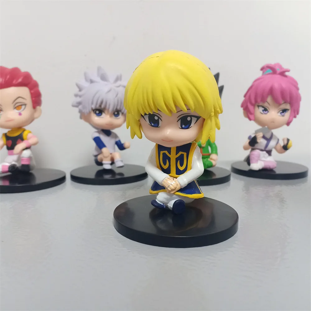 6 шт./компл. Sit Style Hunter X Gon Freecss Killua Zoldyck Kurapika Kulolo lushilufelu экшн-фигурка Модель Кукла