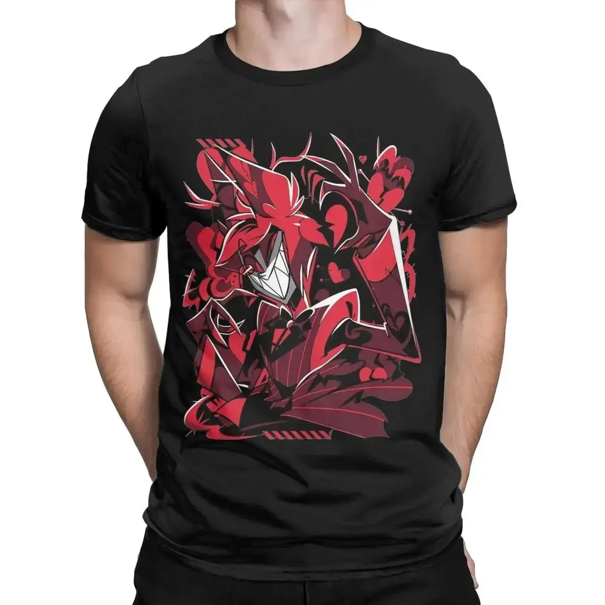 Мужская Хлопковая Футболка Alastors 2024 Повседневная Удобная Дышащая Летняя С