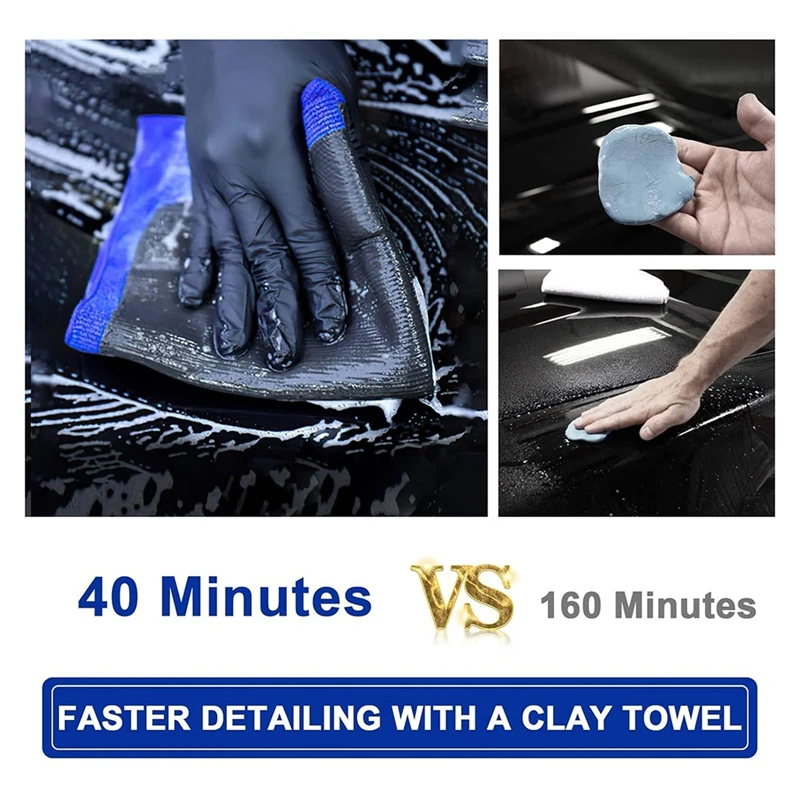 Глиняное полотенце 2 упаковки автодетейлинг автомобильное из микрофибры