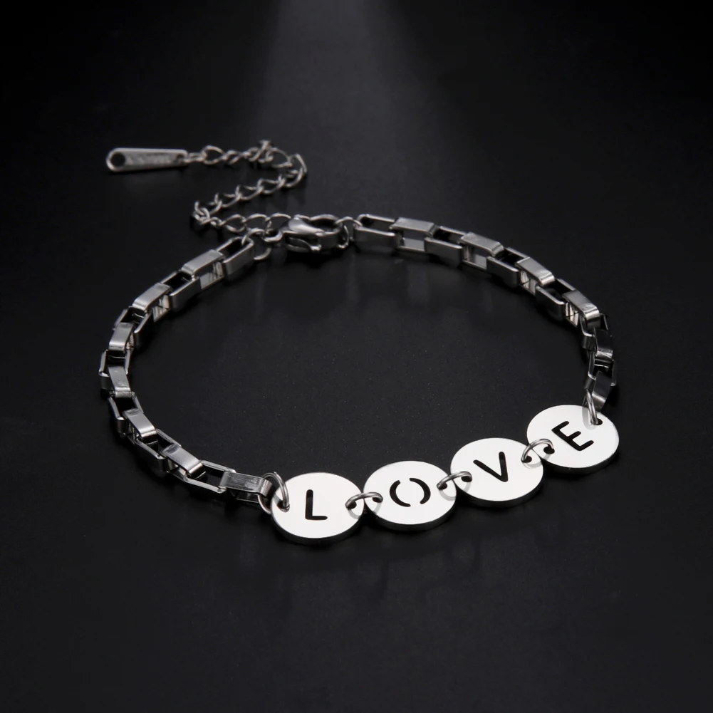 

Браслет Amaxer с надписью «Love» для мужчин и женщин