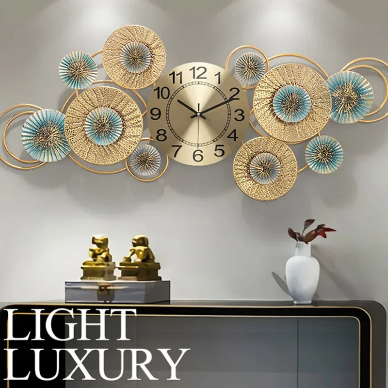 Уникальные настенные часы с аккумулятором элегантные роскошные стильные