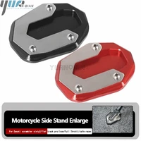 for ducati scrambler sixty2flat track proicon motorcycle accessories cnc side kickstand side stand extension plate enlarge pad