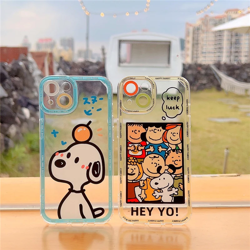 

BANDAI Cute Love Snoopy Phone Case for Redmi NOTE 8 9 Pro 9s 11 Pro 4G Redmi 8 9 10 Prime 10C 10A10x 4G Cover