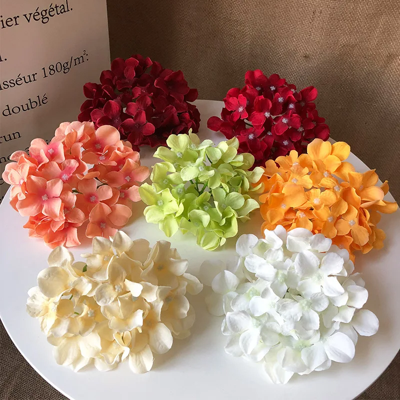 

Artificial Flowers 19cm Corolla Hydrangea California Hydrangea Flower Bride Hand Bouquet DIYHome Decoration Valentine's Day Gift
