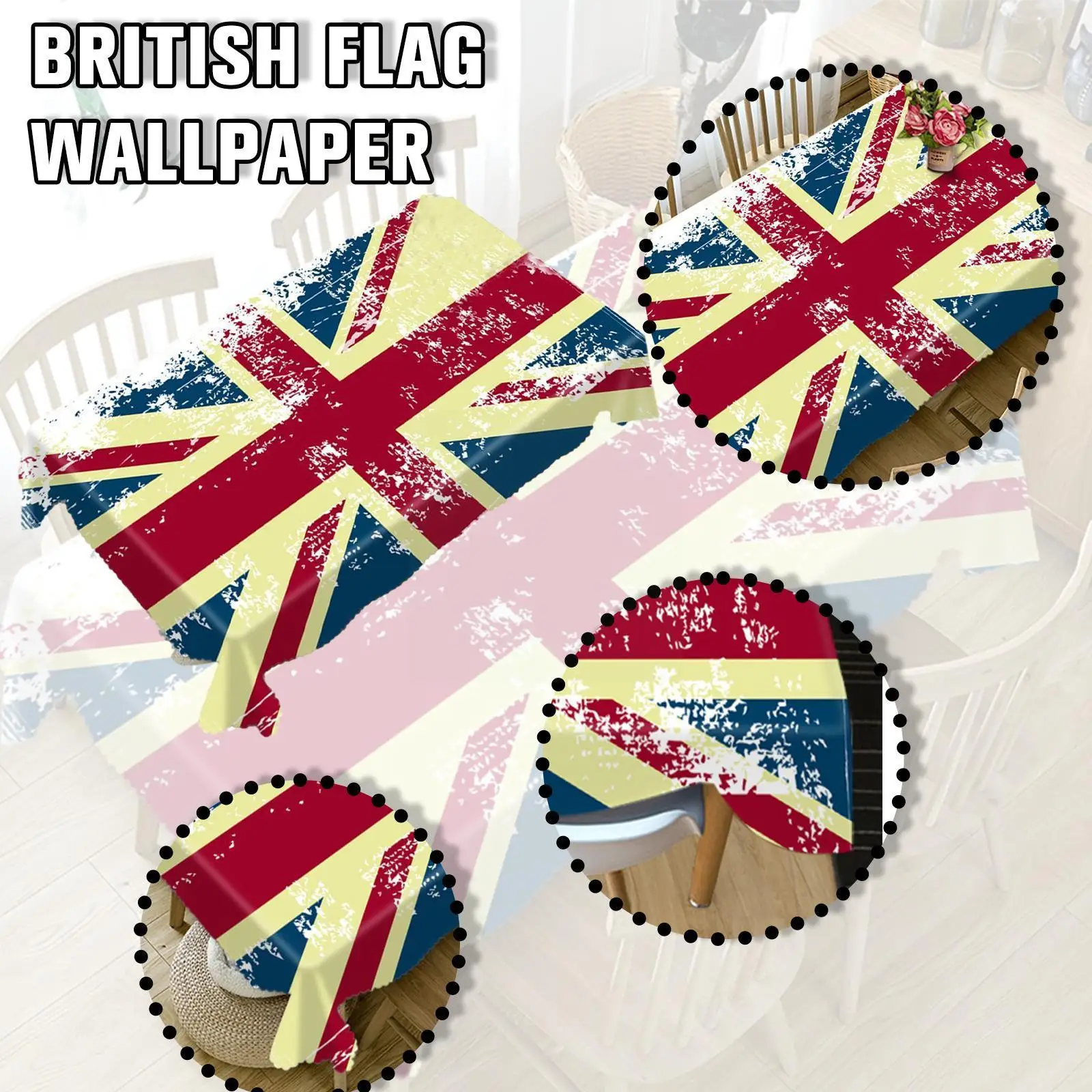 

2022 королева Елизавета юбилейта принадлежности для вечерние Union Jack большой Чехол Декор винтажный тканевый флаг стол для дома Британский сто...