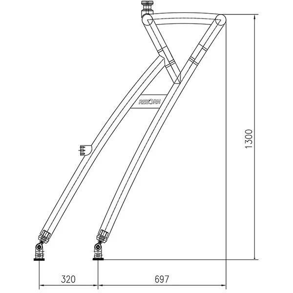 Лодка для запуска реборн вейкборд Tower Plus Pro3 складная башня бимини-топ