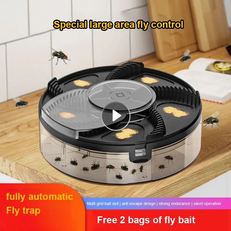 

USB Automatic Flycatcher Insect Traps Fly Trap Pest Reject Control Repeller Electric Catcher Killer Indoor Outdoor Fly Trap