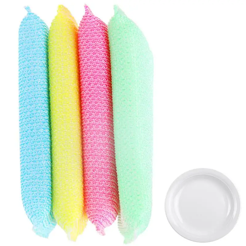 

Cleaning Sponge Brite Pads With Sponge Kitchen Cleaning Sponges 4 Pcs Eco Non-Scratch For Dish Scrub Sponges For Kitchen