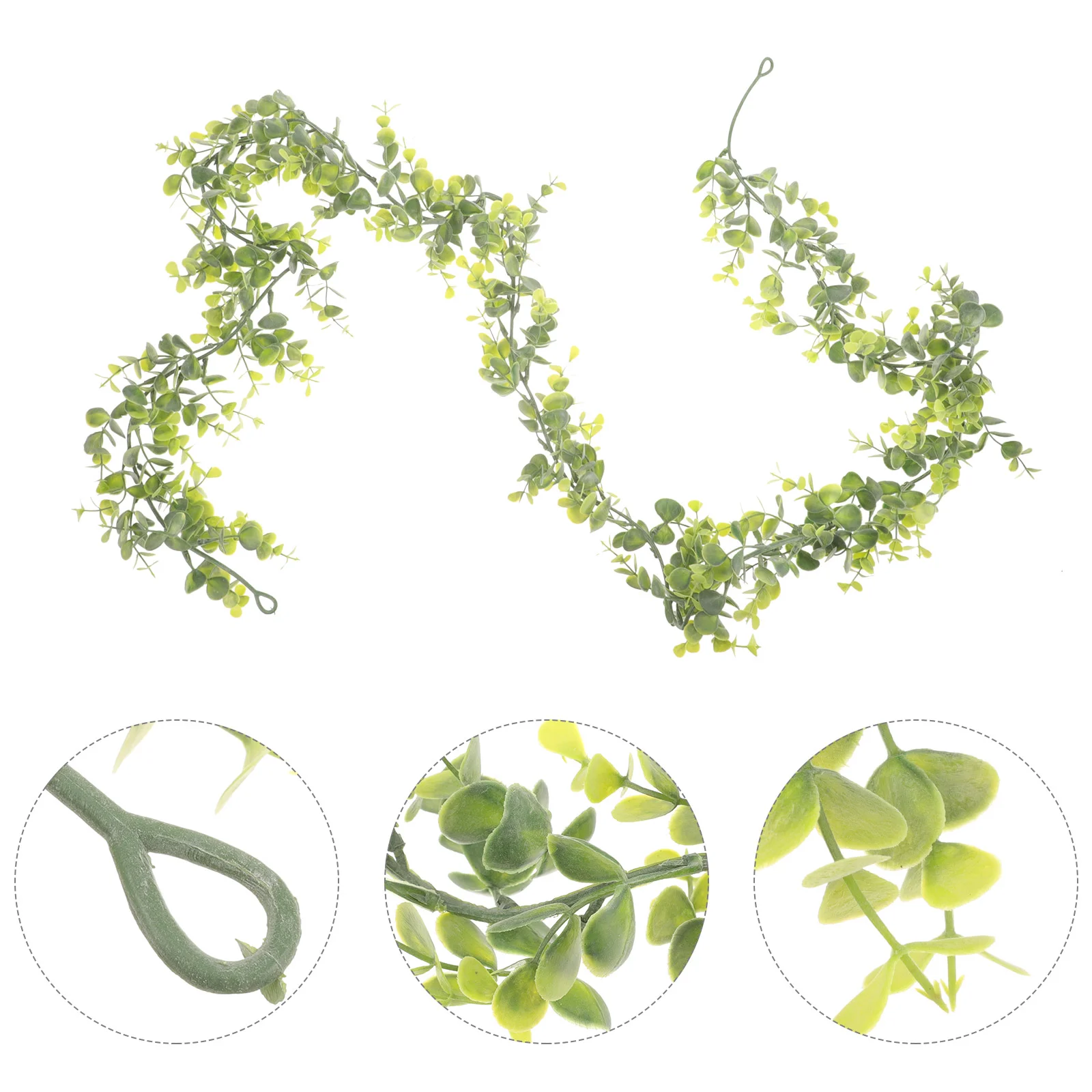 

3 Pcs Faux Vines Green Leaves Garland Decor Fake Greenery Artificial Eucalyptus