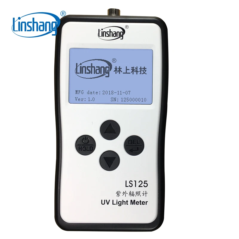 

Linshang LS125 UV Light Meter Test Ultraviolet Power UV Intensity Energy for 365nm 395nm UVA LED UVB UVC Waterproof Sensor Probe