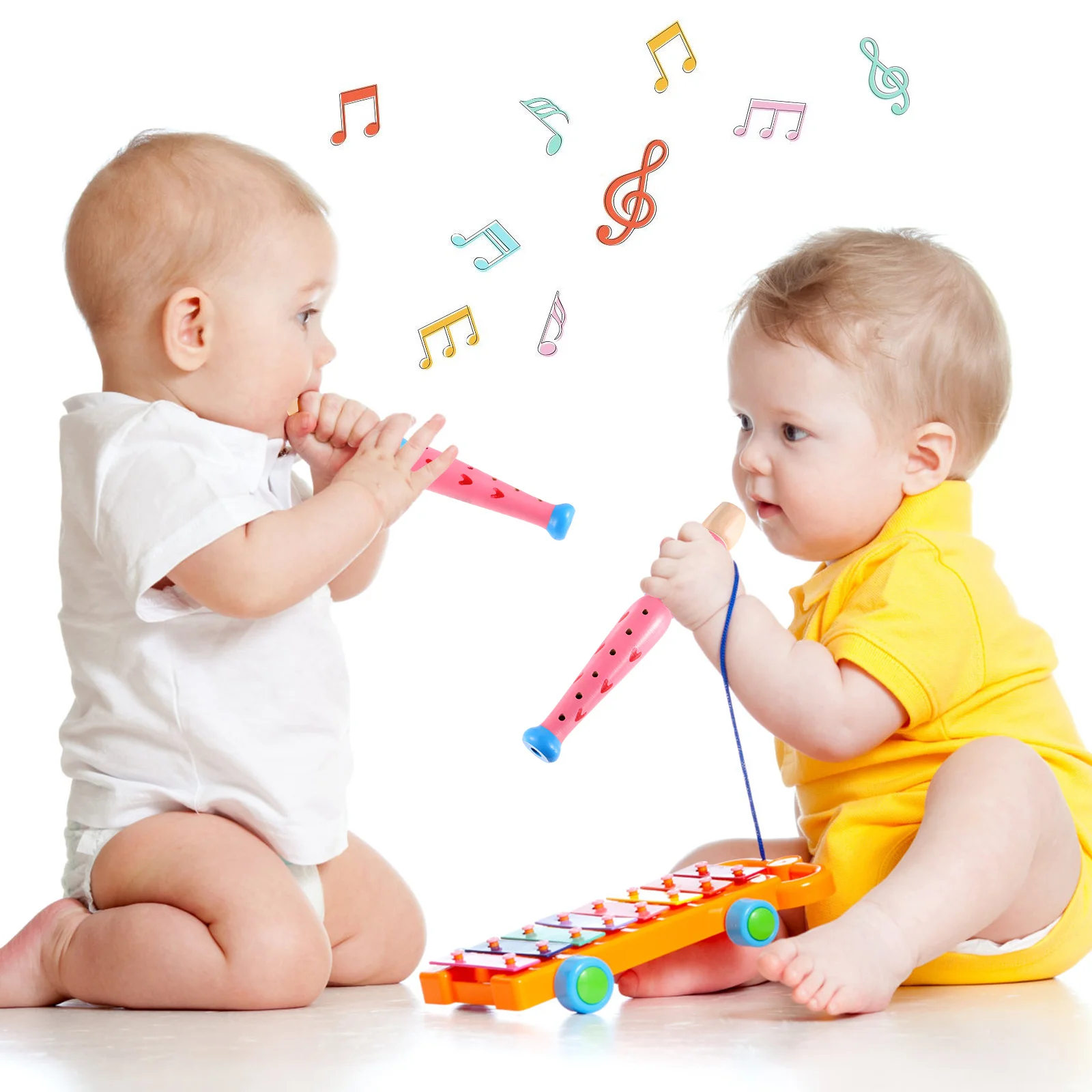 

Early Education Toys Piccolo Wooden Recorder Flute Kids Music Instrument Musical Instruments
