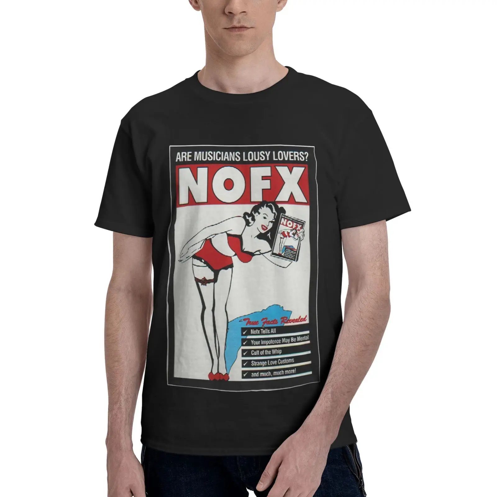 

Мужская футболка 90-х Nofx с музыкантами, паршивые влюбленные, одежда, мужские рубашки для мужчин, футболки для женщин, футболка оверсайз