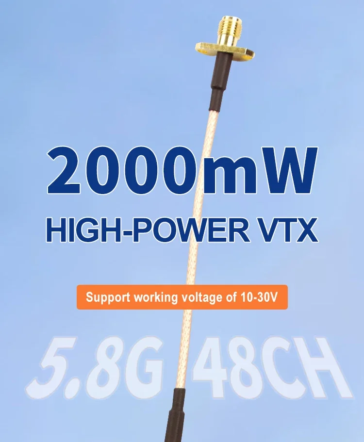 5 8 ГГц 2 Вт FPV VTX передатчик + камера CCD 800TVL антенна 2000 МВт 48-канальный аудио-видео