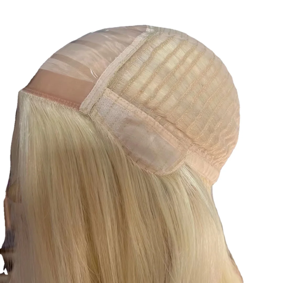 Hstonir Short Wigs Blond Human Natural Hair Wig 100% European Remy Hair Women's Wigs For Female Jewish Tops Kosher G028