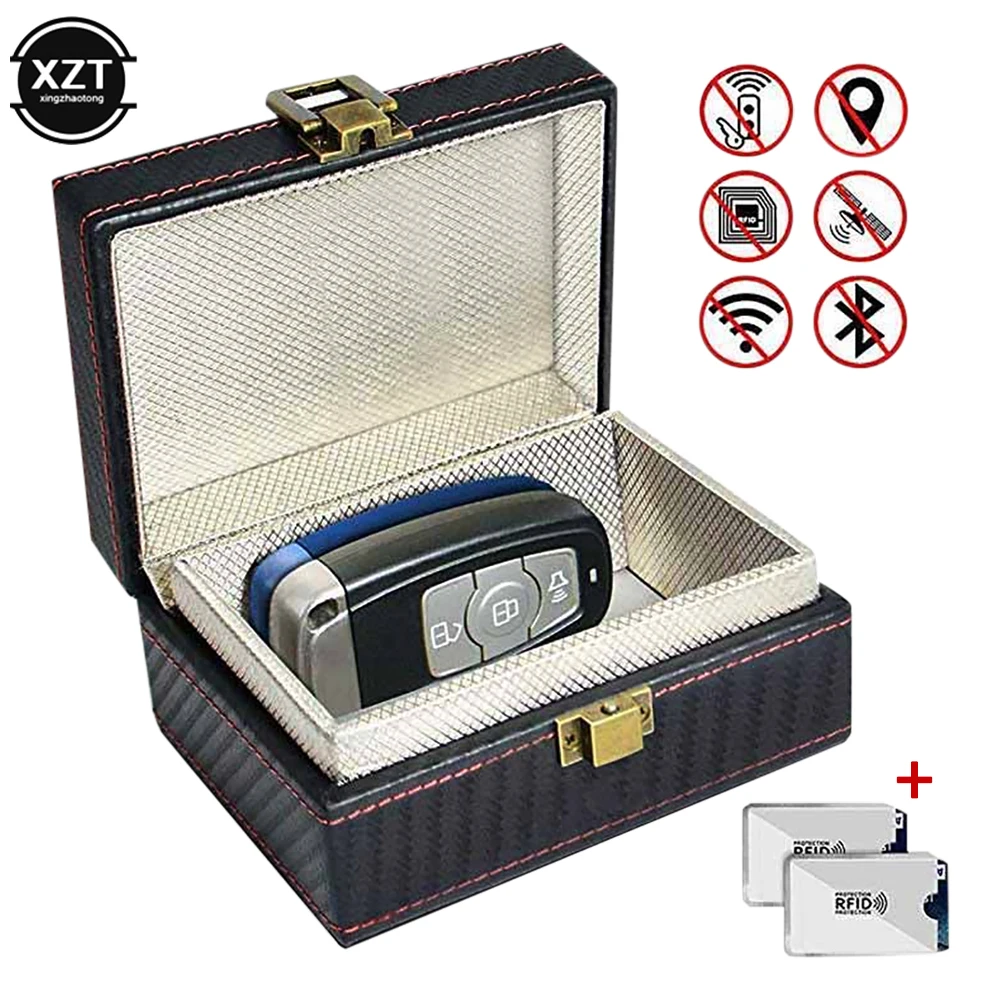 

Защитная коробка для сигнала автомобильного ключа RFID, защитная коробка для сотового телефона с защитой от излучения, инструменты для экранирования сигнала сотового телефона