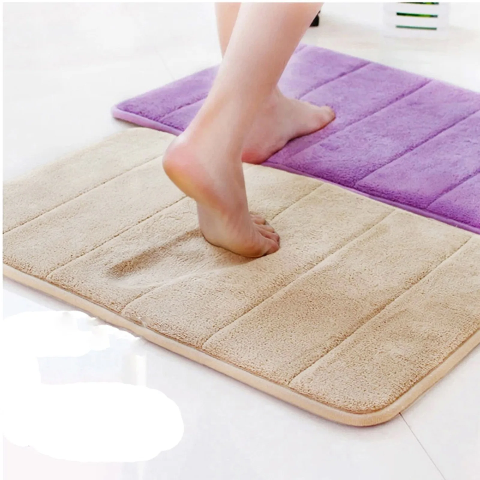 

Memory Foam Bathroom Rugs Non-Slip Water Absorbent Fast Dry Luxury Soft Bath mat Absorbent Bath Mat