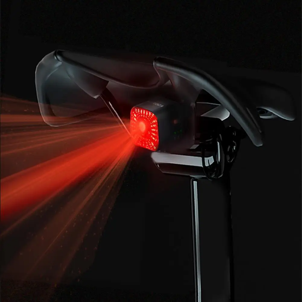 

Bike Tail Light IPX6 Waterproof USB Rechargeable Install Easily 500mAh Sensing Bicycle Tail Light for Outdoor