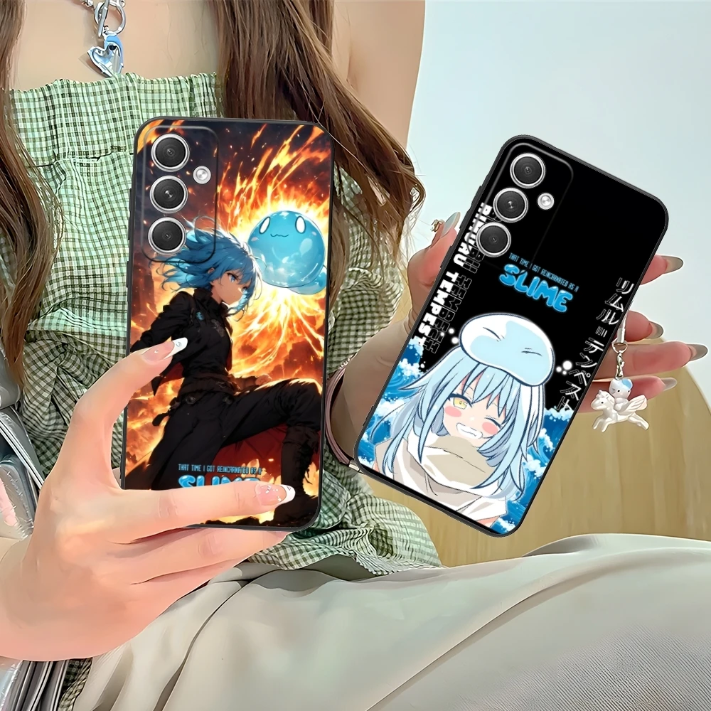Slime Tensura Rimuru Mobile Phone Case for Samsung M55 35 15 54 34 14 33 23 13 42 32 22 F55 12 5G Black Cover Shell