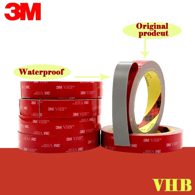 Двухсторонняя Водонепроницаемая крепежная лента VHB 6 мм 10 20 30 40 50 3 м для