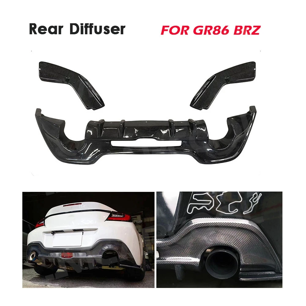 Для Toyota GR86 Subaru BRZ 2022 2023 диффузор заднего бампера автомобиля из углеродного