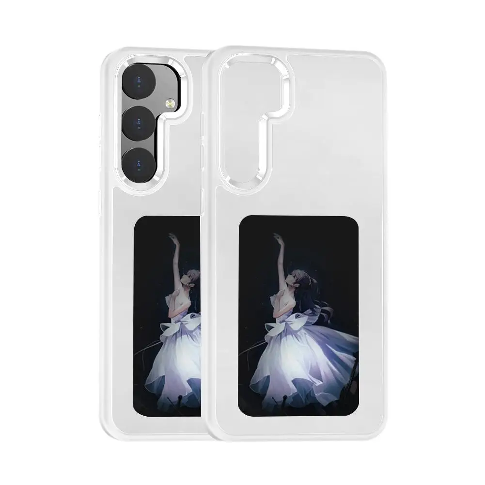 Nfc функциональный телефон для S24 Ultra Diy S Screen Phone Cover Cartoon Girl Fundas M5i4