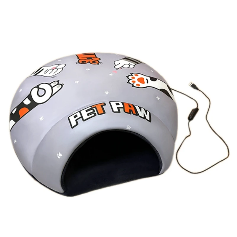 

Pet Nest Semi-Enclosed Heating Blanket Detachable And Washable Pet Nest Warm Sleeping Bag Electric Bed Warmer Easy Install