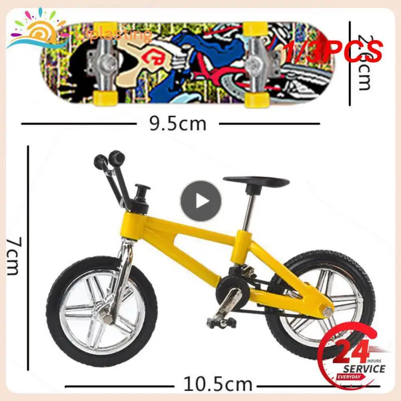 

1/3PCS Two Wheel Finger scooter deck bmx Fingertip Fingerboard shoes mini ramp skateboarding finger skate Board Set Kids