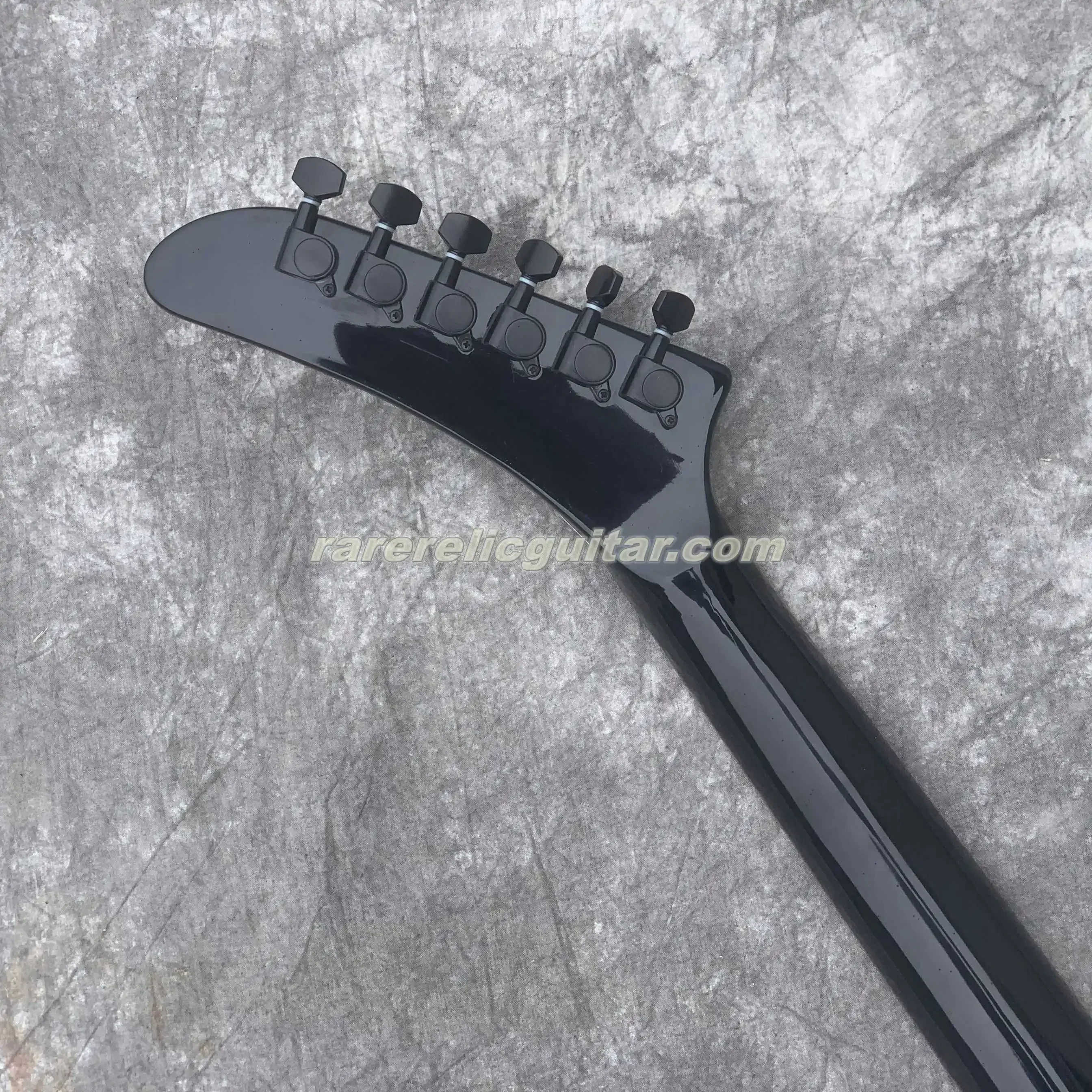 Акция на складе Hetfield Woodburned Elk Skull MX250 Black EX Электрогитара Китай EMG звукосниматели