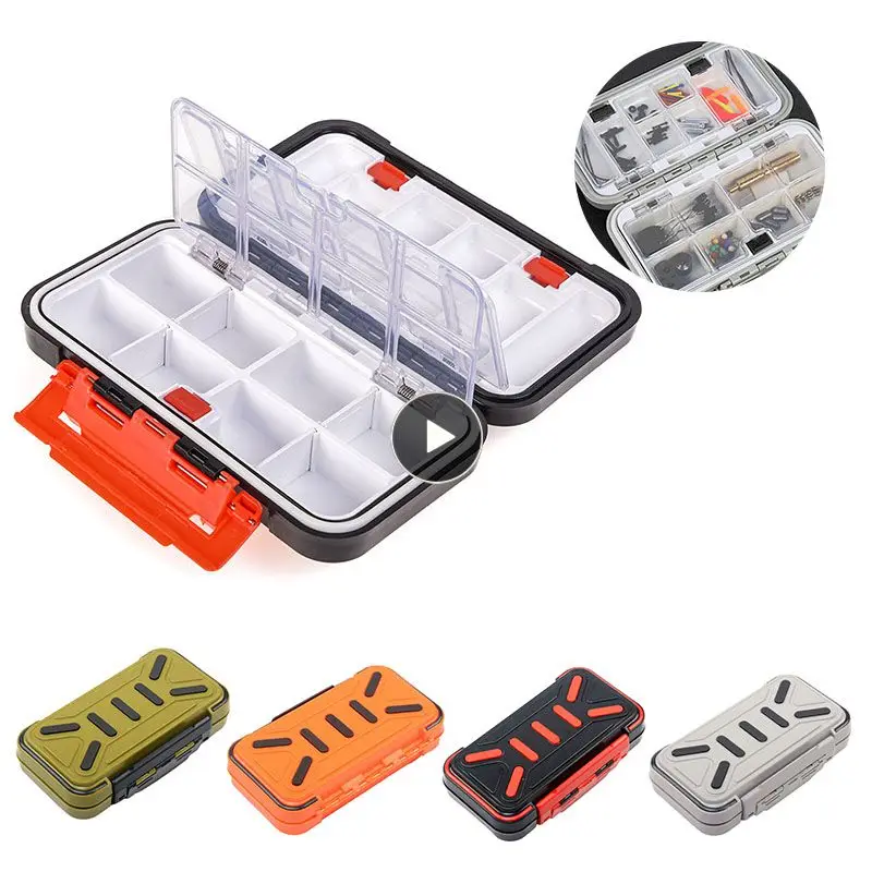 

High Quality Waterproof Storage Organizer Container Dispenser Independent Lattice Pill Box or Fishing Tackle Box