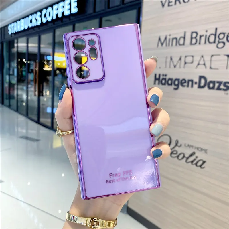 

Luxury Plating Soft Silicone Phone Case For Samsung Galaxy S22 S21 S20 FE S10 S9 Plus Ultra Note 20 10 9 8 M53 M23 M33 M52 Cover