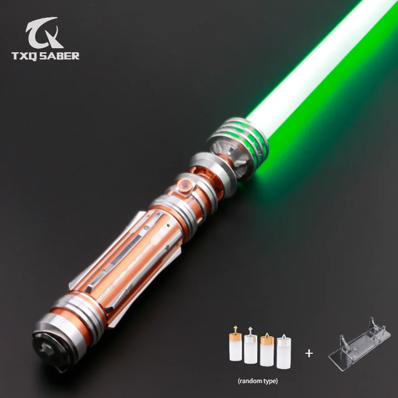 

TXQSABER Leia Lightsaber Proffie 2.2 Pixel Soundboard Smooth Swing Metal Handle With LED Strip Blade SD Card Cosplay sword gift