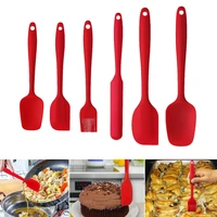 6pcs cooking tools set non stick cooking spoon spatula ladle egg beaters silicone heat resistant cream scraper kitchen tools