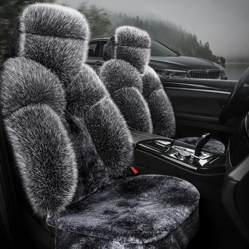 Зимний чехол для автомобильного сиденья полный комплект теплые плюшевые