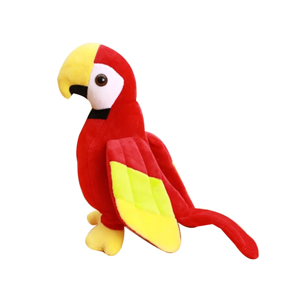 

Plush Parrot Stuffed Plush Simulation Bird 20cm Decorative Model for Living Room Sofa Bed Decoration Red