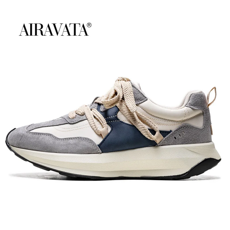 New Mens Sports Sneakers Shoes Lightweight Breathable Running Walking Male Footwear Platform Lace-up Scarpe Uomo