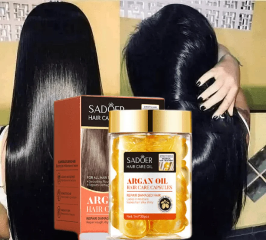 

30pcs Hair Care Essential Oil Capsules Repair Damaged Dry Frizz Hair Split Nourish Serum Anti-Hair Loss Treat Silky Conditioner