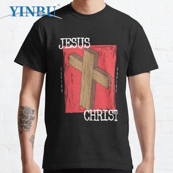 

Jesus Christ Savior v.2 t shirt fashion men clothing 2023 funny shirt