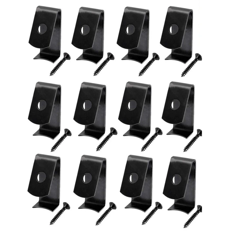 

12Pcs Flowers Shelf Tray Wall Mounted Clips Plant Pot Hangers Hook Hold 5Inch To 8Inch Pots
