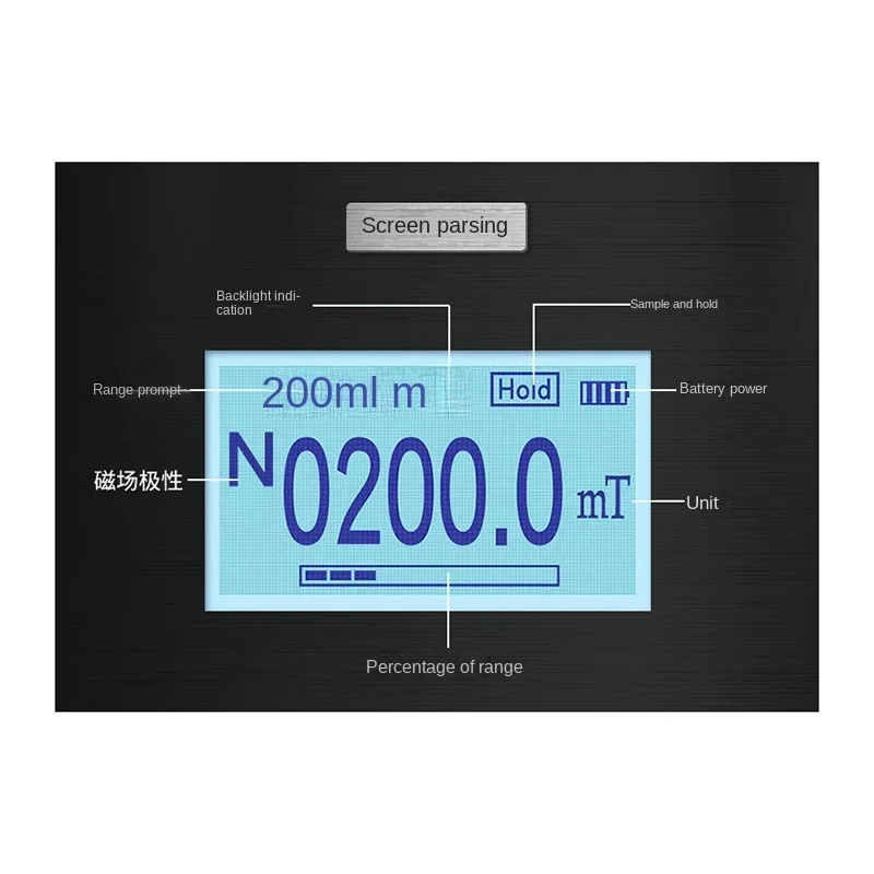 Big Deal TD8620 Измеритель постоянного магнита Ручной цифровой измеритель Тесла