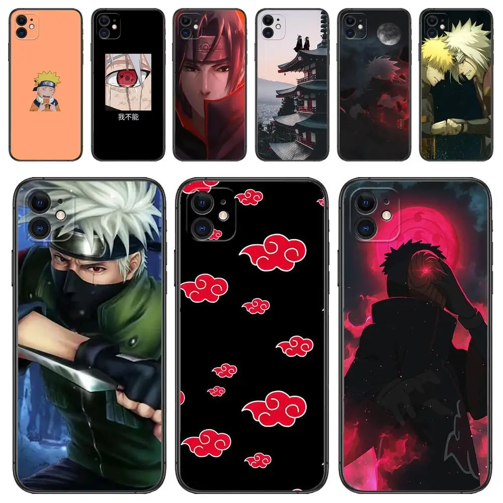 

Naruto Ninja Dumb black phone Case For IPhone 13 12 11 Pro Max Mini SE XR X XS Max 8Plus 7plus 6 6S New Shell phone Case