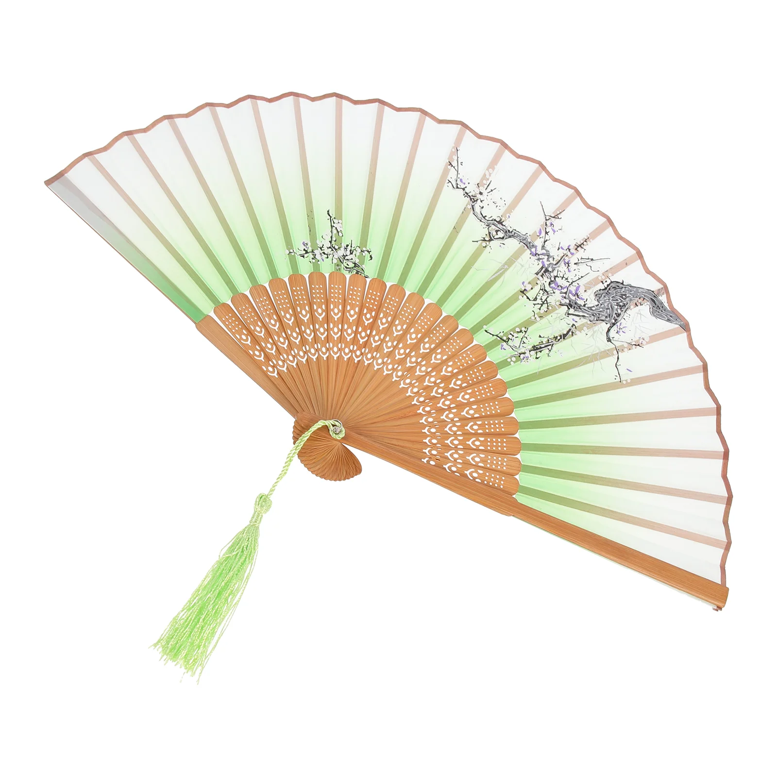 

Fan Folding Fans Hand Chinese Foldable Decorative Handheld Antique Silk Vintage Performance Japanese Dance Calligraphy Tai