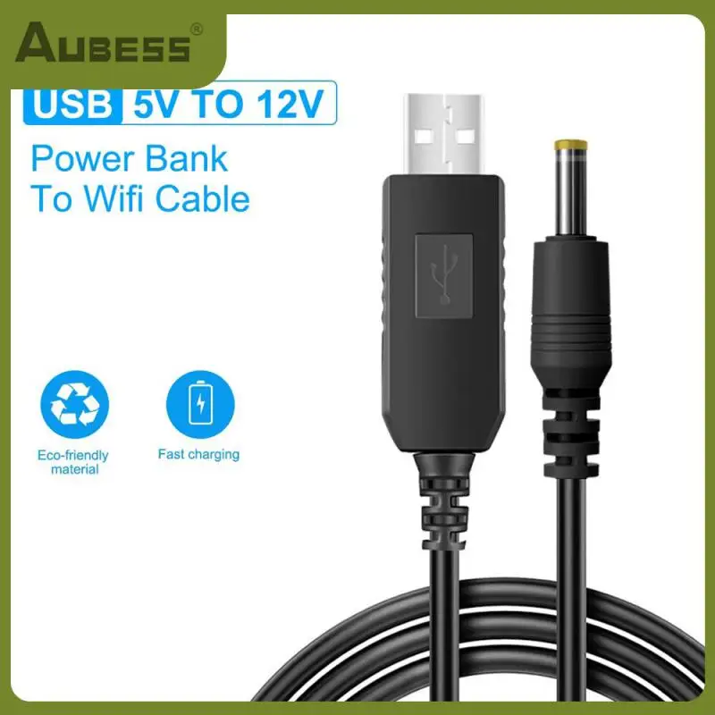 

1m Over-current Protection Usb To Dc5521 Power Cord Stable 4.0 Head 9v Battery Charging Cable Shutdown Usb To Dc5521 Elbow 3.5mm