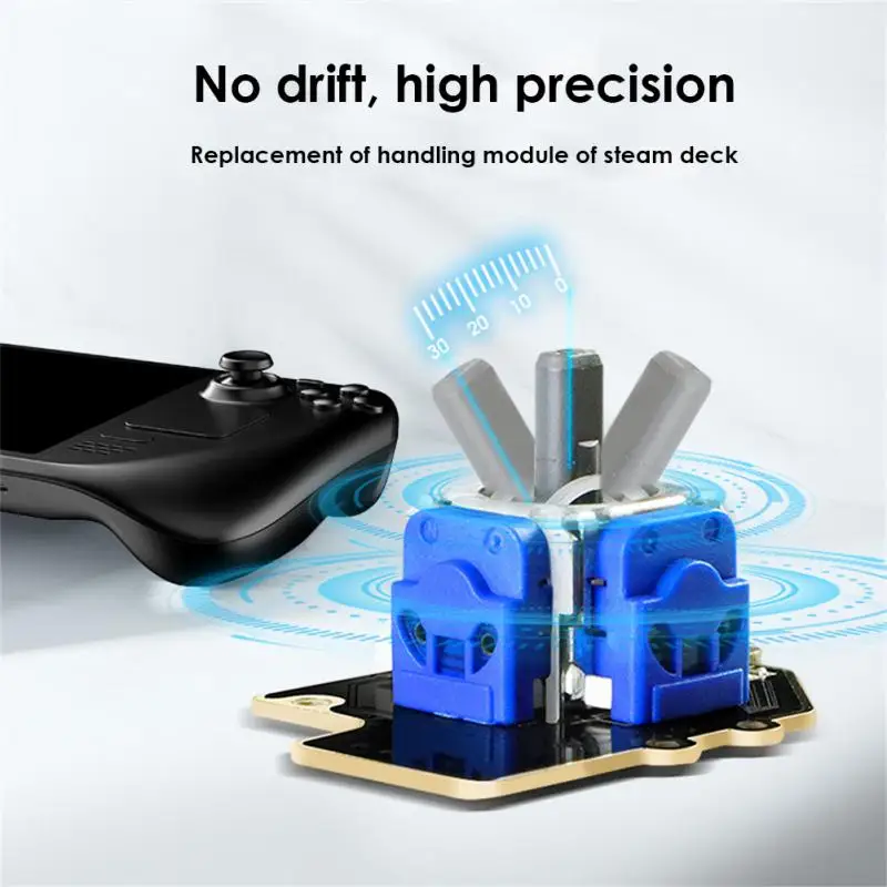 

Replacement No Drifting Joystick Module for Steam Deck Left Right Thumbstick Electromagnetic Analog Stick Rocker Repair Kit