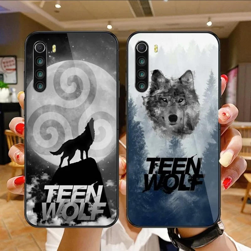 

Чехол для телефона Teen Wolf для Xiaomi 13, 12, 11T, 10, 9, Redmi Note 11, 10, 10S Pro, Redmi 9, 9A, 8, черный стеклянный чехол для телефона из поликарбоната