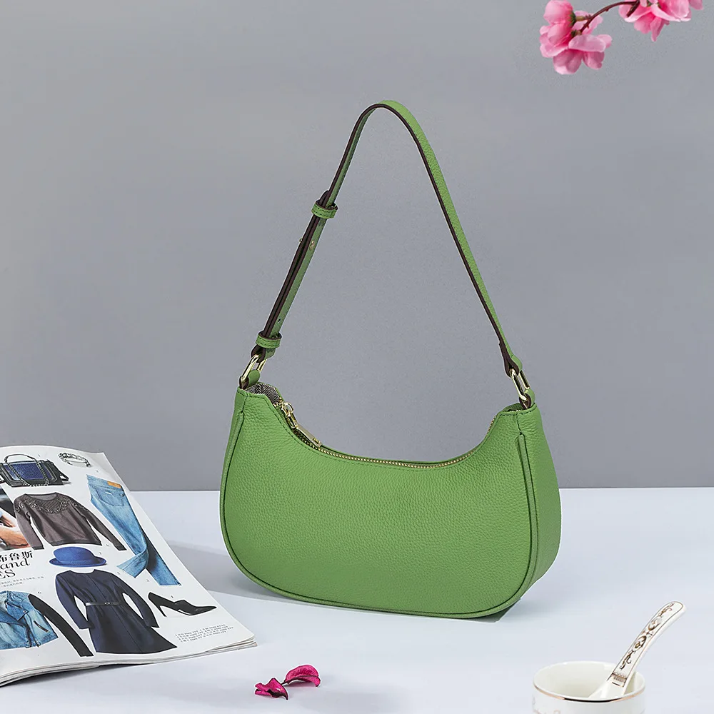 

Сумка-багет женская из воловьей кожи, на плечо