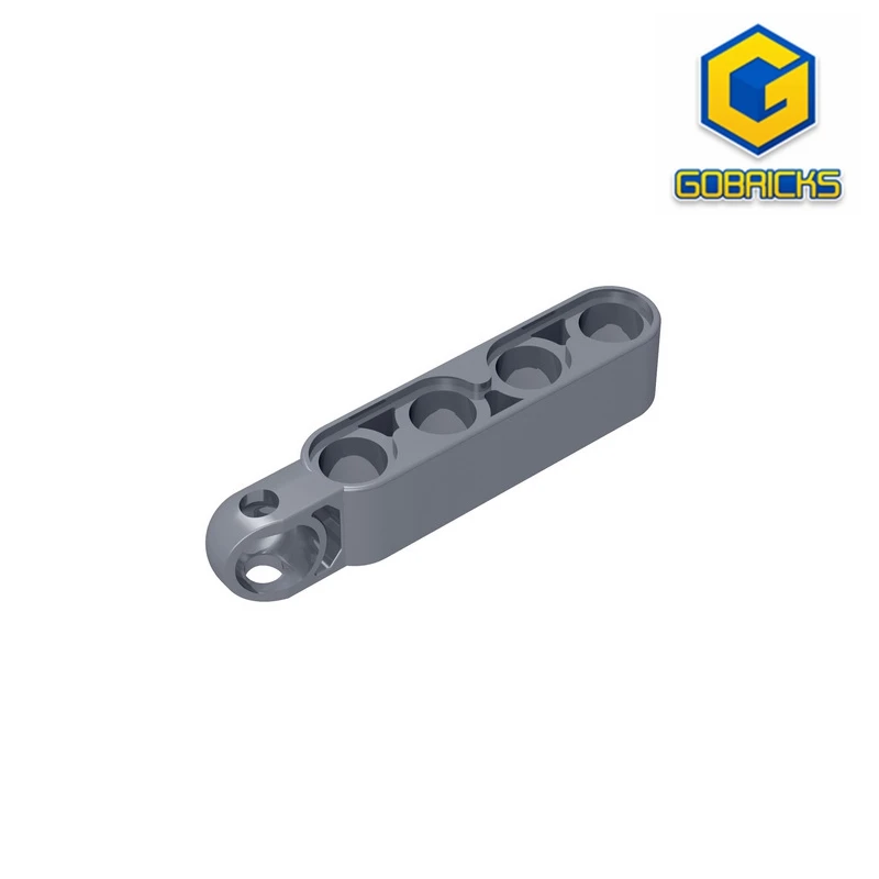 

Gobricks GDS-1128 Technical, Steering Arm 5 x 1 with Tow Ball Socket Rounded, Chamfered compatible with lego 15459