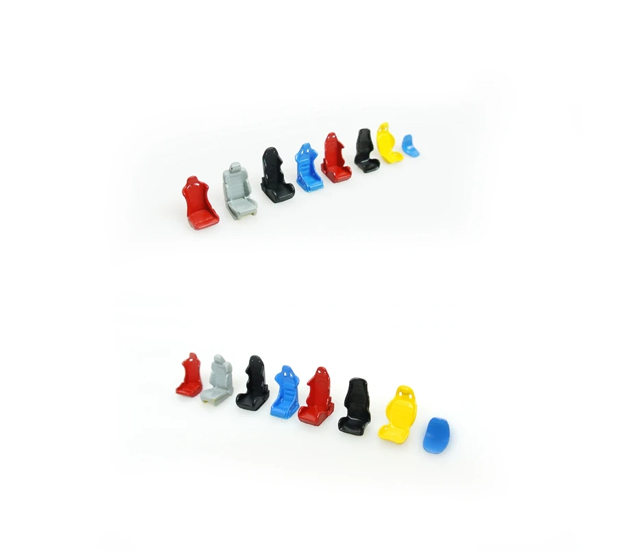 

1PCS 1/64 Seat Modified Car Racing Seat Simulation Garage Modified Model Accessories