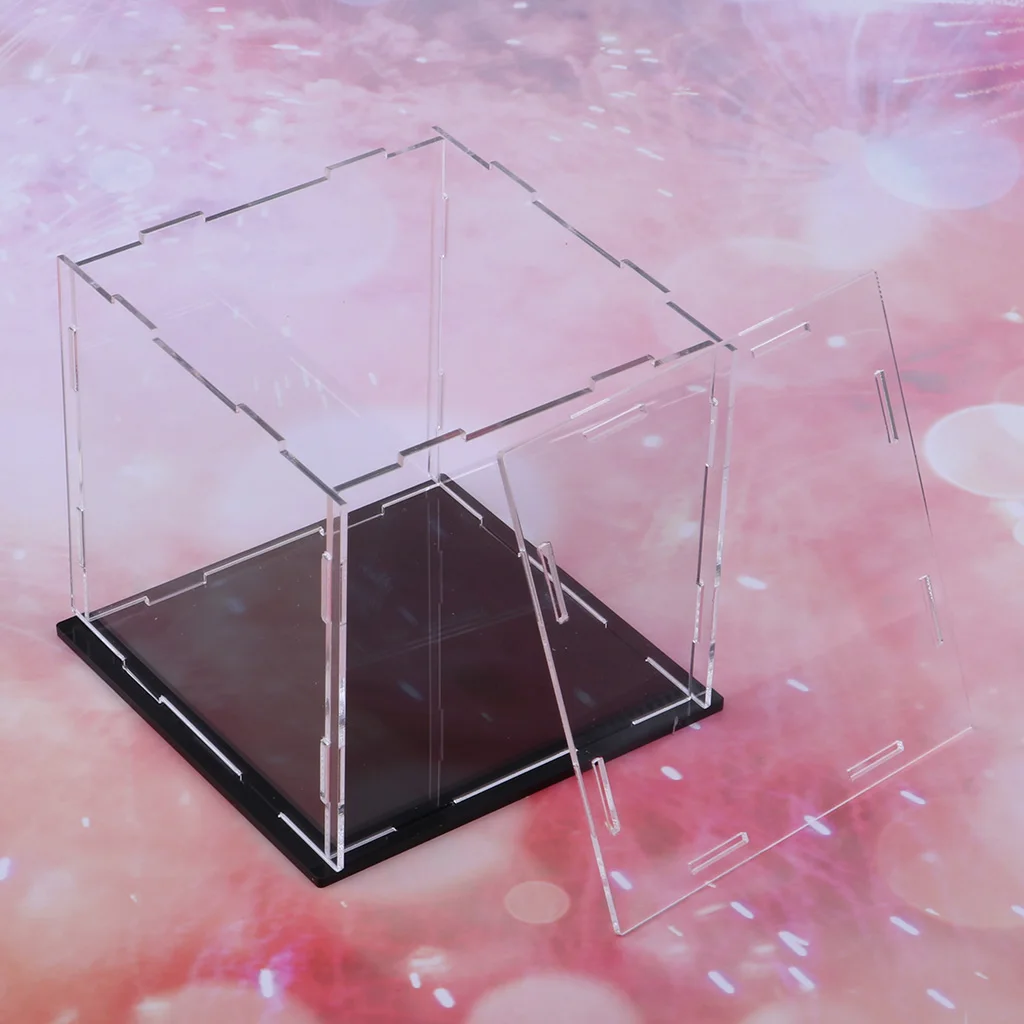 

Acrylic Display Box Clear Dustproof Showcase for Miniatures Collectibles, 14 x 14 x 14cm