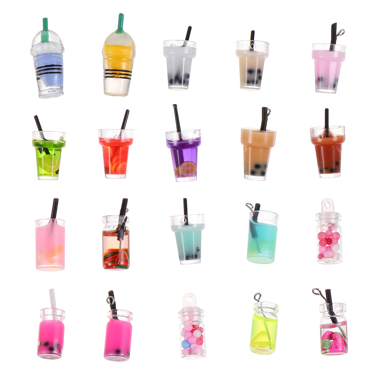 

Charms Pendant Tea Mini Bottlecup Drink Necklacesmall Glassfavors Decorparty Resin Realistic Kids Toy Desktopdiy Keychain Dangle